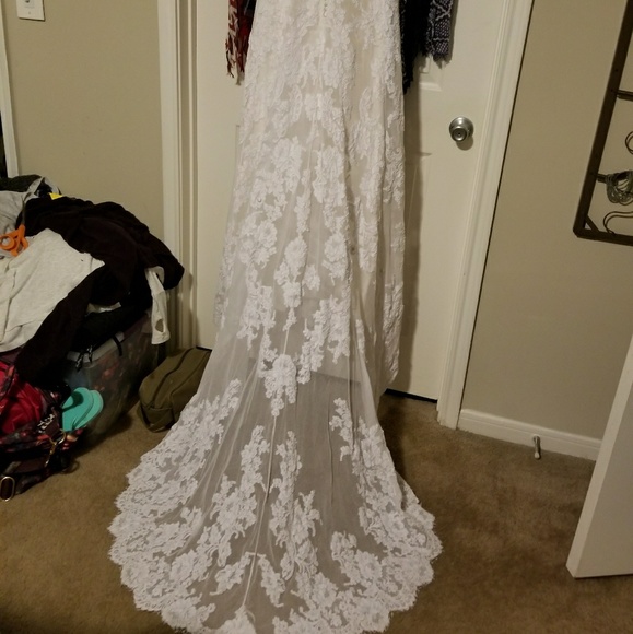 Priscilla of Boston 2759 Lace Wedding Dress - Picture 6 of 7